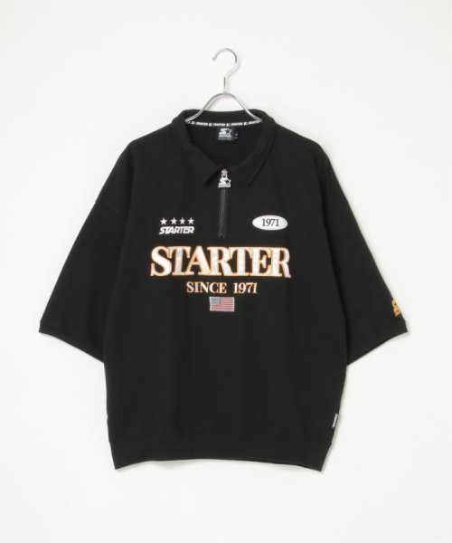 VENCE　EXCHANGE(ヴァンス　エクスチェンジ)/STARTER BLACK LABEL スターターブラックレーベル ハーフジップTシャツ/img06