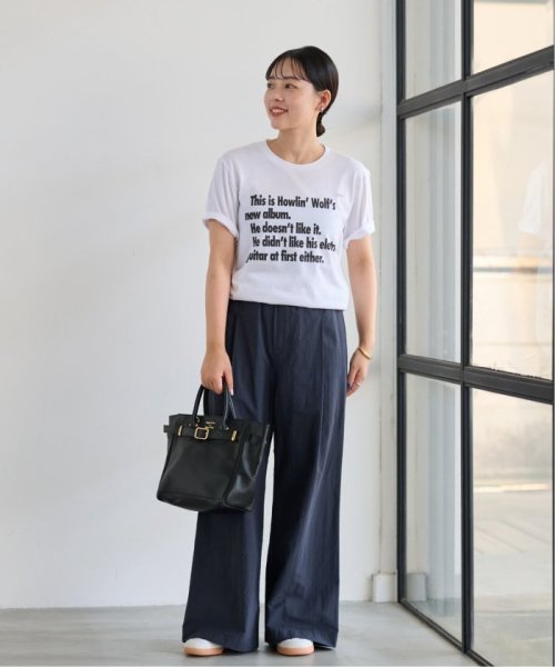 コットンナイロンギャザーワイドパンツ FRAMeWORK