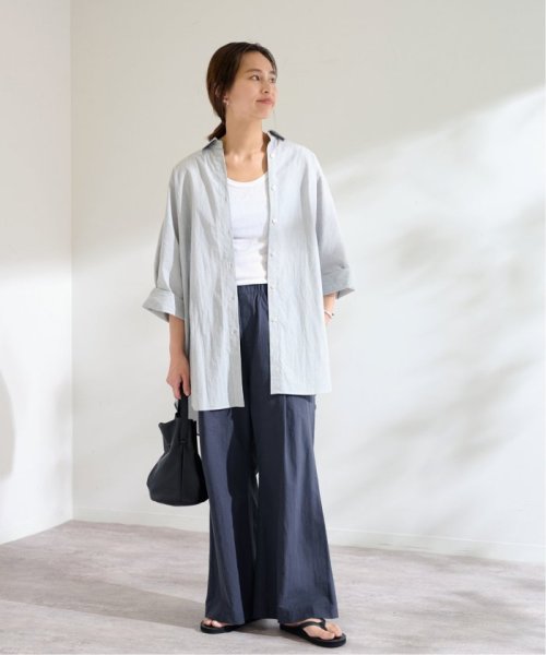 コットンナイロンギャザーワイドパンツ FRAMeWORK