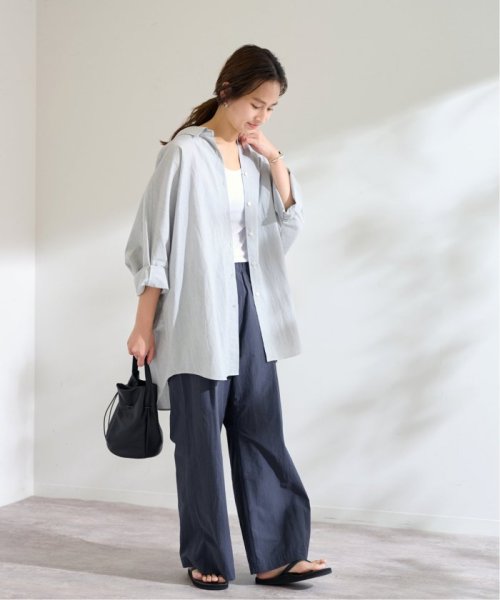 コットンナイロンギャザーワイドパンツ FRAMeWORK