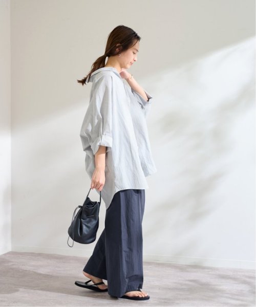 コットンナイロンギャザーワイドパンツ FRAMeWORK