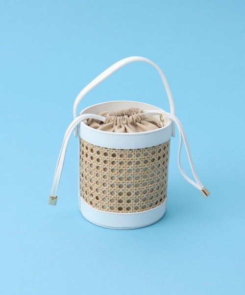 【ANTONELLO MASI/アントネッロマージ】ラタンコンビバケツバッグ ANTONELLO MASI/アントネッロマージ