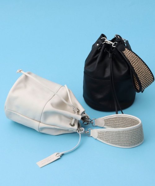 【MARCO MASI/ マルコマージ】◇【WEB限定】ラフィア調ハンドルキンチャクバッグ 人気・おすすめ｜省スペース設計・旅行向けにおすすめ 公式 プライバシー配送