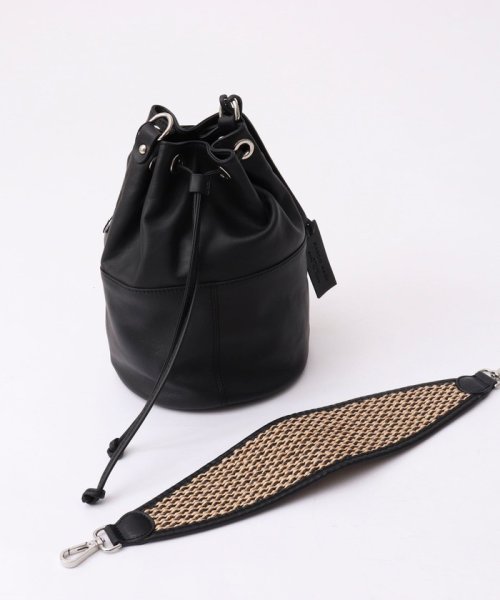 【MARCO MASI/ マルコマージ】◇【WEB限定】ラフィア調ハンドルキンチャクバッグ 人気・おすすめ｜省スペース設計・旅行向けにおすすめ 公式 プライバシー配送