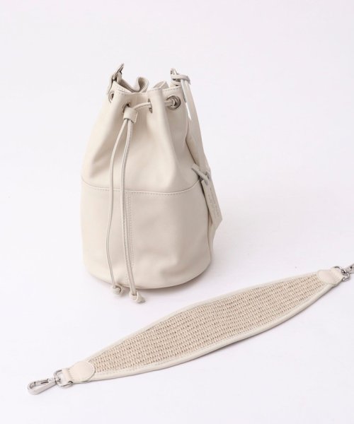 【MARCO MASI/ マルコマージ】◇【WEB限定】ラフィア調ハンドルキンチャクバッグ 人気・おすすめ｜省スペース設計・旅行向けにおすすめ 公式 プライバシー配送