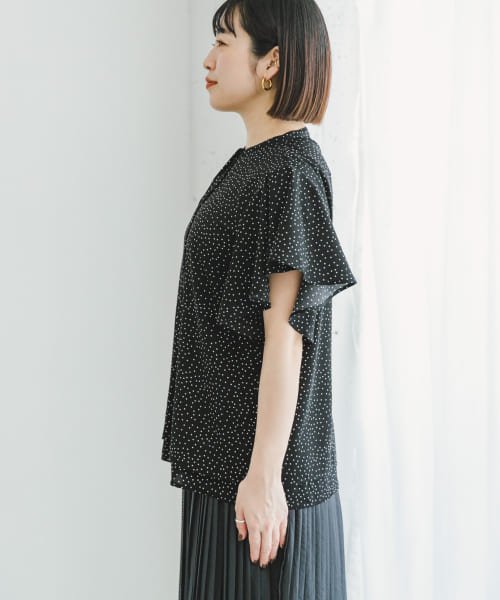 ITEMS URBANRESEARCH(アイテムズ アーバンリサーチ（レディース）)/ドットフレアブラウス/img15