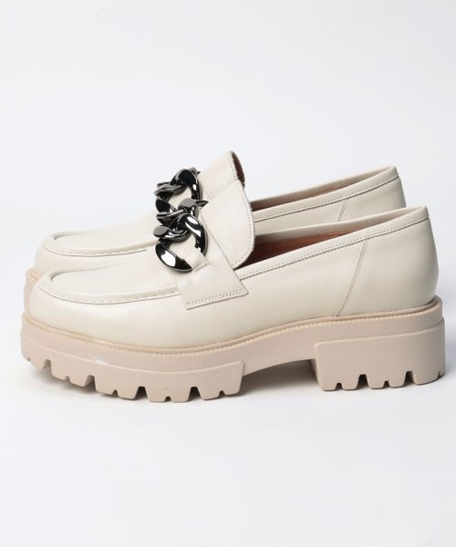 【BONTRE/ボントレ】厚底チェーンローファー 