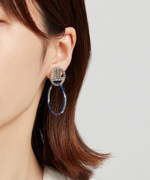 LANVIN en Bleu(JEWELRY)(ランバン　オン　ブルー（ジュエリー）)/マリン サークル ピアス/img01