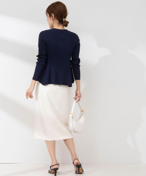 《手洗い可能》リブフレアVネックカーディガン 人気・おすすめ｜使いやすい・旅行におすすめ 品質保証 全国発送 日本国内発送・最短翌日お届け