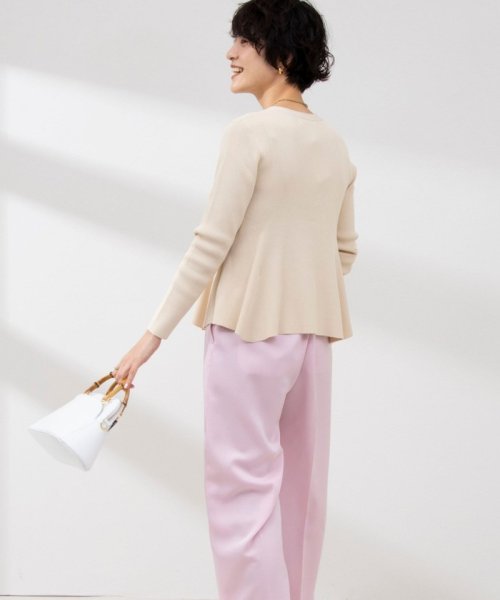 《手洗い可能》リブフレアVネックカーディガン 人気・おすすめ｜使いやすい・旅行におすすめ 品質保証 全国発送 日本国内発送・最短翌日お届け