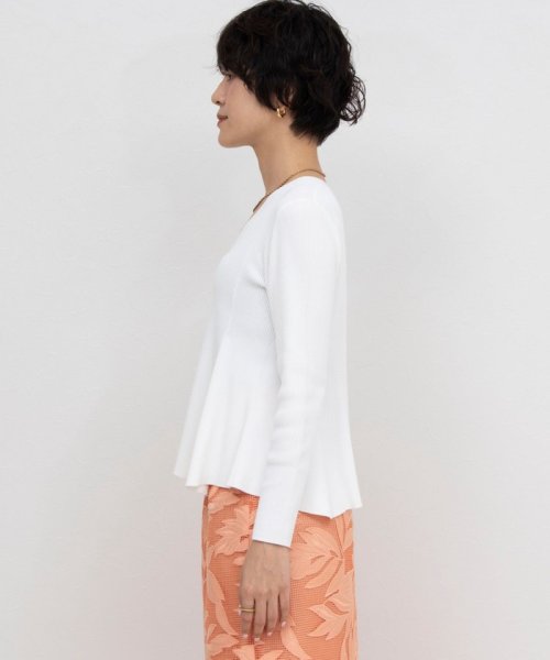 《手洗い可能》リブフレアVネックカーディガン 人気・おすすめ｜使いやすい・旅行におすすめ 品質保証 全国発送 日本国内発送・最短翌日お届け