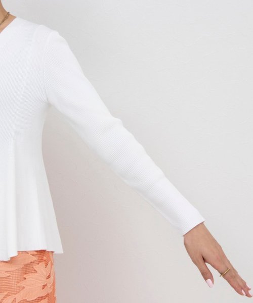 《手洗い可能》リブフレアVネックカーディガン 人気・おすすめ｜使いやすい・旅行におすすめ 品質保証 全国発送 日本国内発送・最短翌日お届け