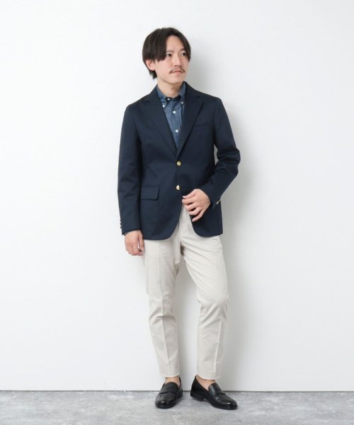 【D.C.WHITE/ディーシーホワイト】《ビジカジ対応》WEST POINT BLAZER ウエストポイントブレザー WHITE/ディーシーホワイト WHITE