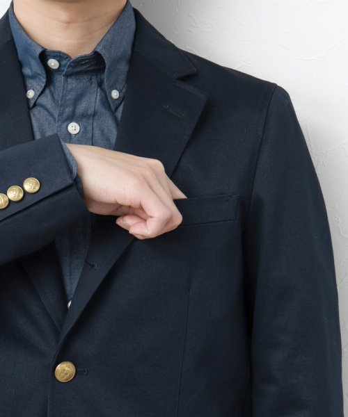 【D.C.WHITE/ディーシーホワイト】《ビジカジ対応》WEST POINT BLAZER ウエストポイントブレザー WHITE/ディーシーホワイト WHITE