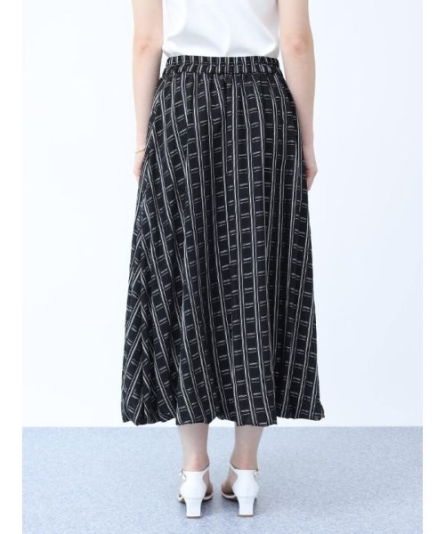 格子柄シアーバルーンスカート 