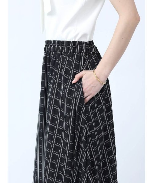 格子柄シアーバルーンスカート 