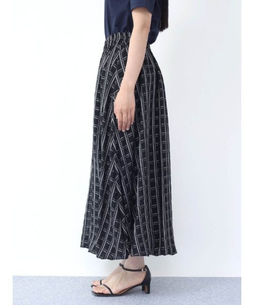 格子柄シアーバルーンスカート 