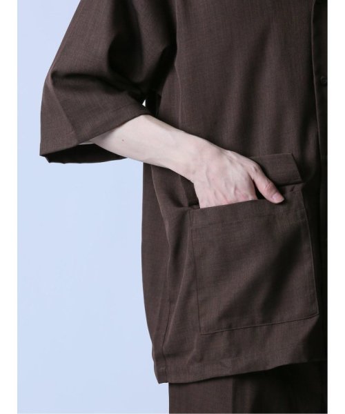 semanticdesign(セマンティックデザイン)/オープンカラー半袖シャツ&アンクルパンツ/img21