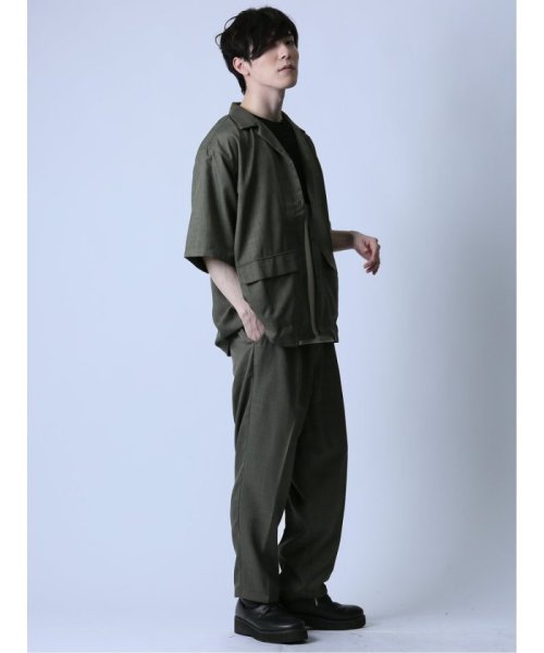 semanticdesign(セマンティックデザイン)/オープンカラー半袖シャツ&アンクルパンツ/img29