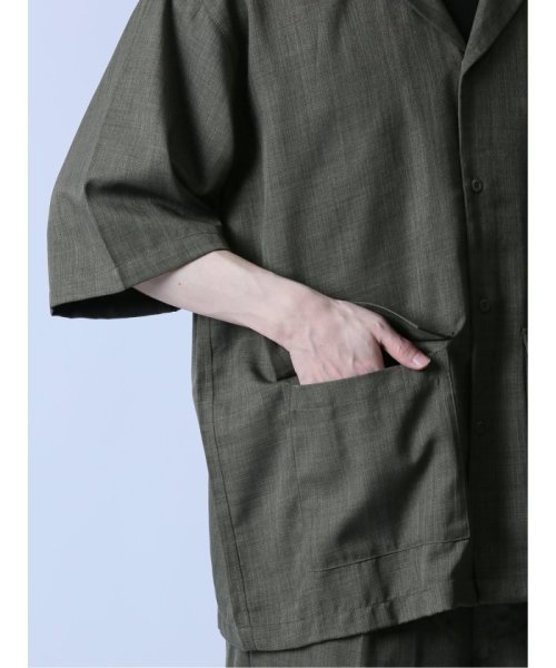 semanticdesign(セマンティックデザイン)/オープンカラー半袖シャツ&アンクルパンツ/img34
