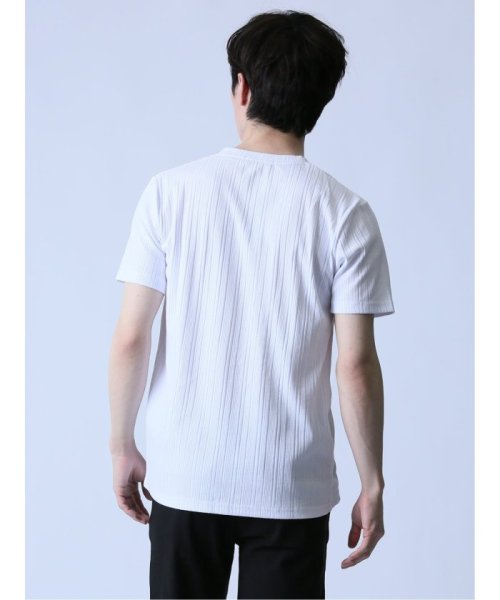 semanticdesign(セマンティックデザイン)/ランダムテレコ Vネック半袖Tシャツ/img02