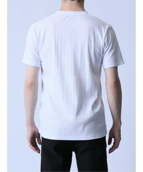 semanticdesign(セマンティックデザイン)/ランダムテレコ Vネック半袖Tシャツ/img06