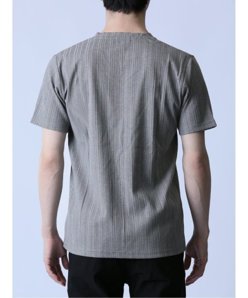 semanticdesign(セマンティックデザイン)/ランダムテレコ Vネック半袖Tシャツ/img15