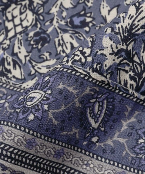  【WEB限定カラー:グリーン】INDIAプリントワンピース/リンクコーデ