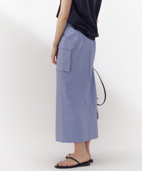 ラミーコットン ペンシルロングスカート 