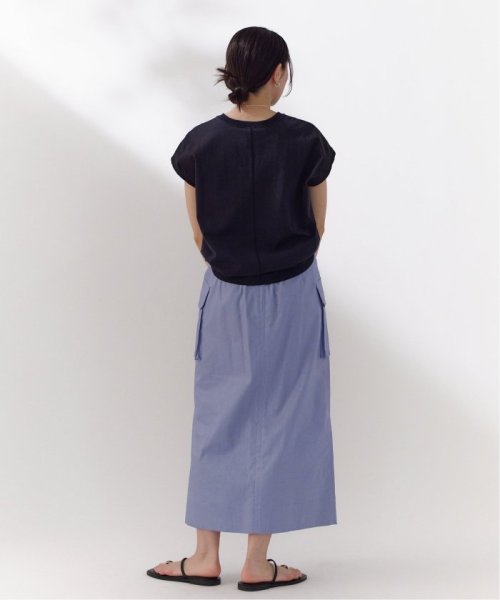 ラミーコットン ペンシルロングスカート 