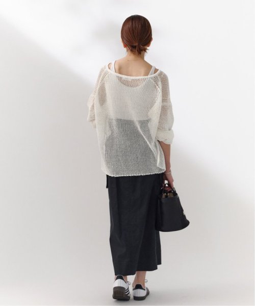 ラミーコットン ペンシルロングスカート 