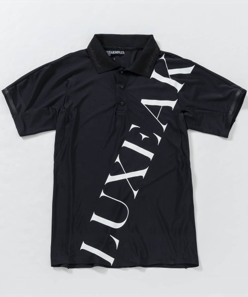 LUXEAKMPLUS(LUXEAKMPLUS)/LUXEAKMPLUS(リュクスエイケイエムプラス)ゴルフ ロゴデザイン半袖ポロシャツ/img26