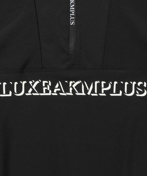 LUXEAKMPLUS(LUXEAKMPLUS)/LUXEAKMPLUS(リュクスエイケイエムプラス)ゴルフ 配色ハーフジップ半袖モックネックTシャツ/img15