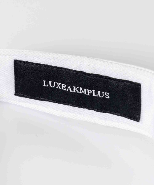 LUXEAKMPLUS(LUXEAKMPLUS)/LUXEAKMPLUS(リュクスエイケイエムプラス)ゴルフ ラインストーンロゴサンバイザー/img20