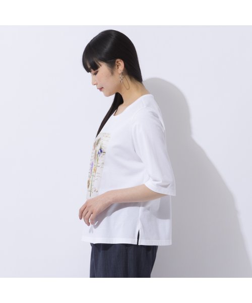 Liliane Burty(リリアンビューティ)/【Sprout.】フラワープリント　コットンTシャツ［同素材アイテム有］/img02