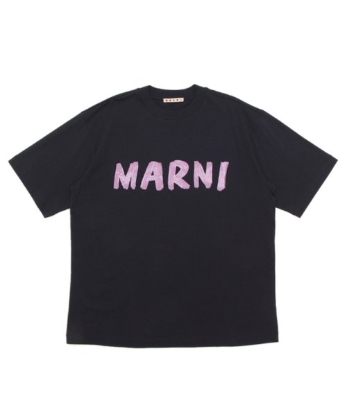 MARNI(マルニ)/マルニ Tシャツ カットソー クルーネック ロゴ ネイビー レディース MARNI THJET49EPH USCS11 L2B99/img05