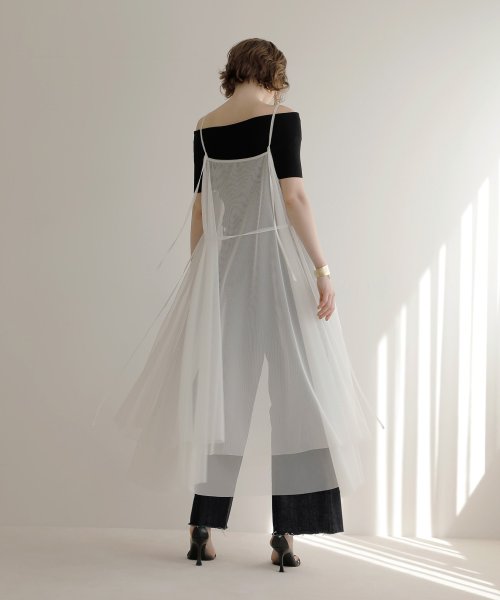 MIELI INVARIANT(ミエリ インヴァリアント)/Mesh Sheer Layer Dress/img10