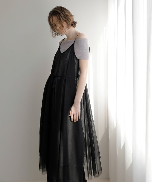 MIELI INVARIANT(ミエリ インヴァリアント)/Mesh Sheer Layer Dress/img12