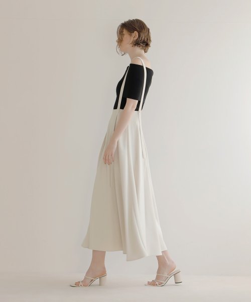 MIELI INVARIANT(ミエリ インヴァリアント)/Asymmetry Strap Flare Skirt/img10