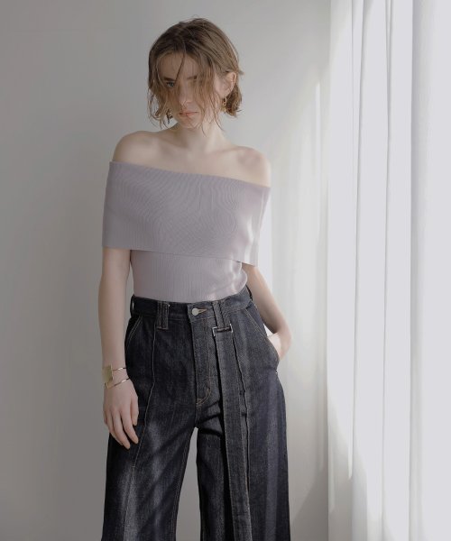 MIELI INVARIANT(ミエリ インヴァリアント)/Flatting Off Shoulder Top/img06