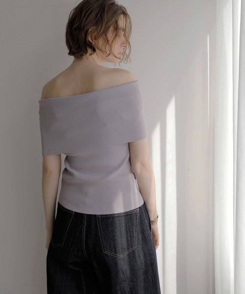 MIELI INVARIANT(ミエリ インヴァリアント)/Flatting Off Shoulder Top/img08