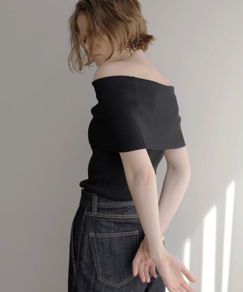 MIELI INVARIANT(ミエリ インヴァリアント)/Flatting Off Shoulder Top/img17