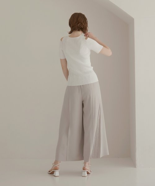 MIELI INVARIANT(ミエリ インヴァリアント)/Pleat Hem Block Pants/img06