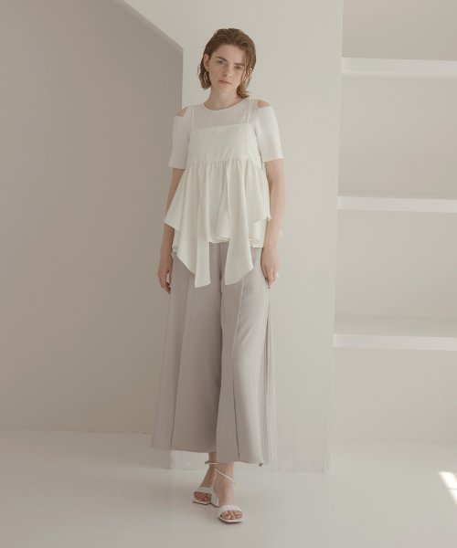 MIELI INVARIANT(ミエリ インヴァリアント)/Pleat Hem Block Pants/img08