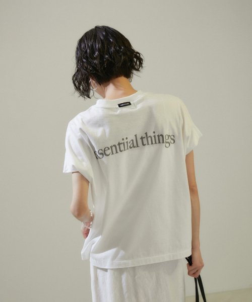 サロン　アダム　エ　ロペ(サロン　アダム　エ　ロペ)/【Americana for SALON】別注essentialロゴフレンチスリーブTシャツ/img16