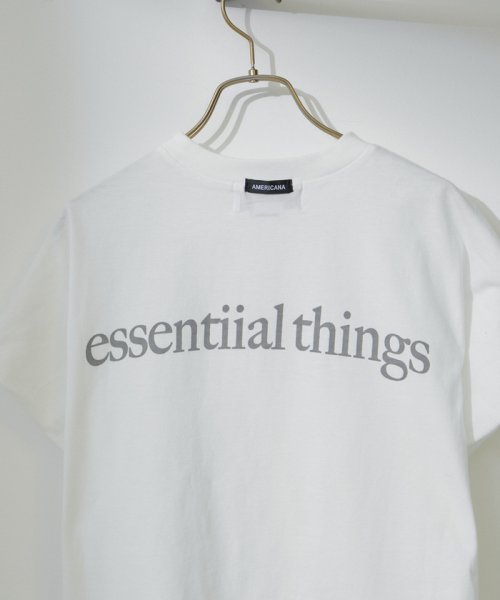 サロン　アダム　エ　ロペ(サロン　アダム　エ　ロペ)/【Americana for SALON】別注essentialロゴTシャツ【WEB限定カラー】/img26