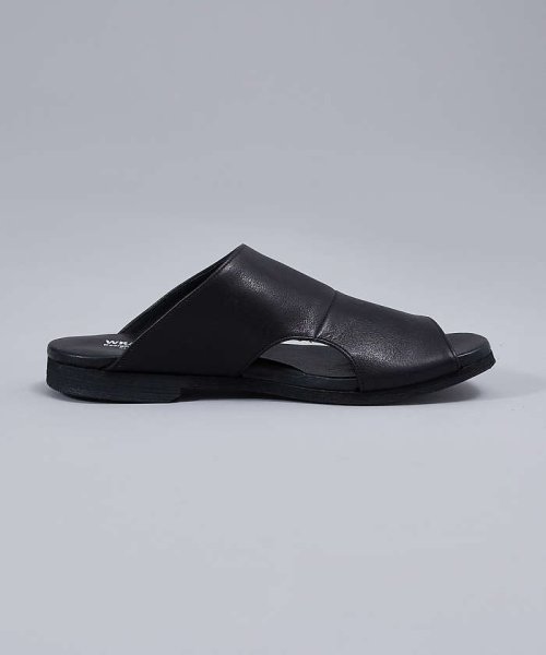 ALFREDOBANNISTER(ALFREDOBANNISTER)/【WRAP SHOES】レザー サイドキャビティ スライド サンダル【予約】/img06