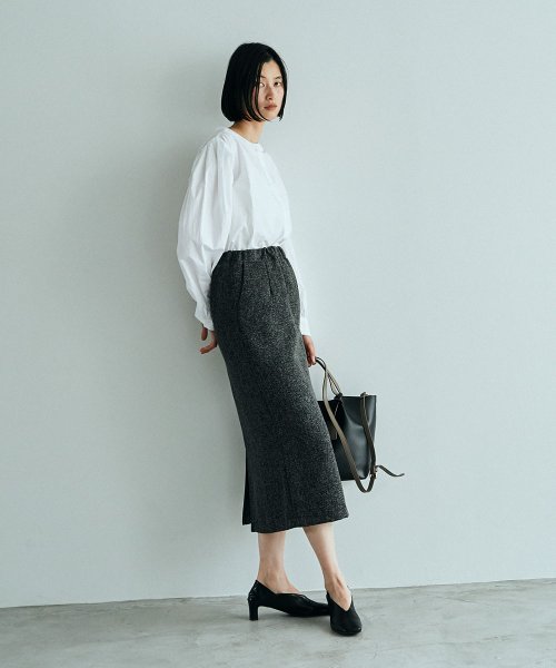 marjour(マージュール)/KASURI TWEED NARROW SKIRT/img08