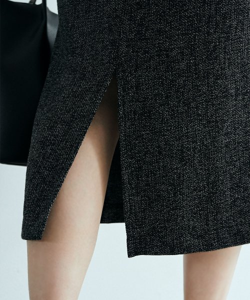 marjour(マージュール)/KASURI TWEED NARROW SKIRT/img16