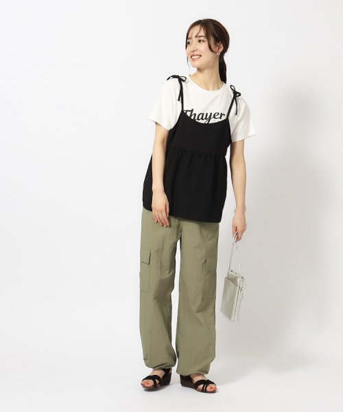 SHOO・LA・RUE Cutie Blonde(シューラルー　キューティーブロンド)/【2点セット】キャミソール＋Tシャツ/img13